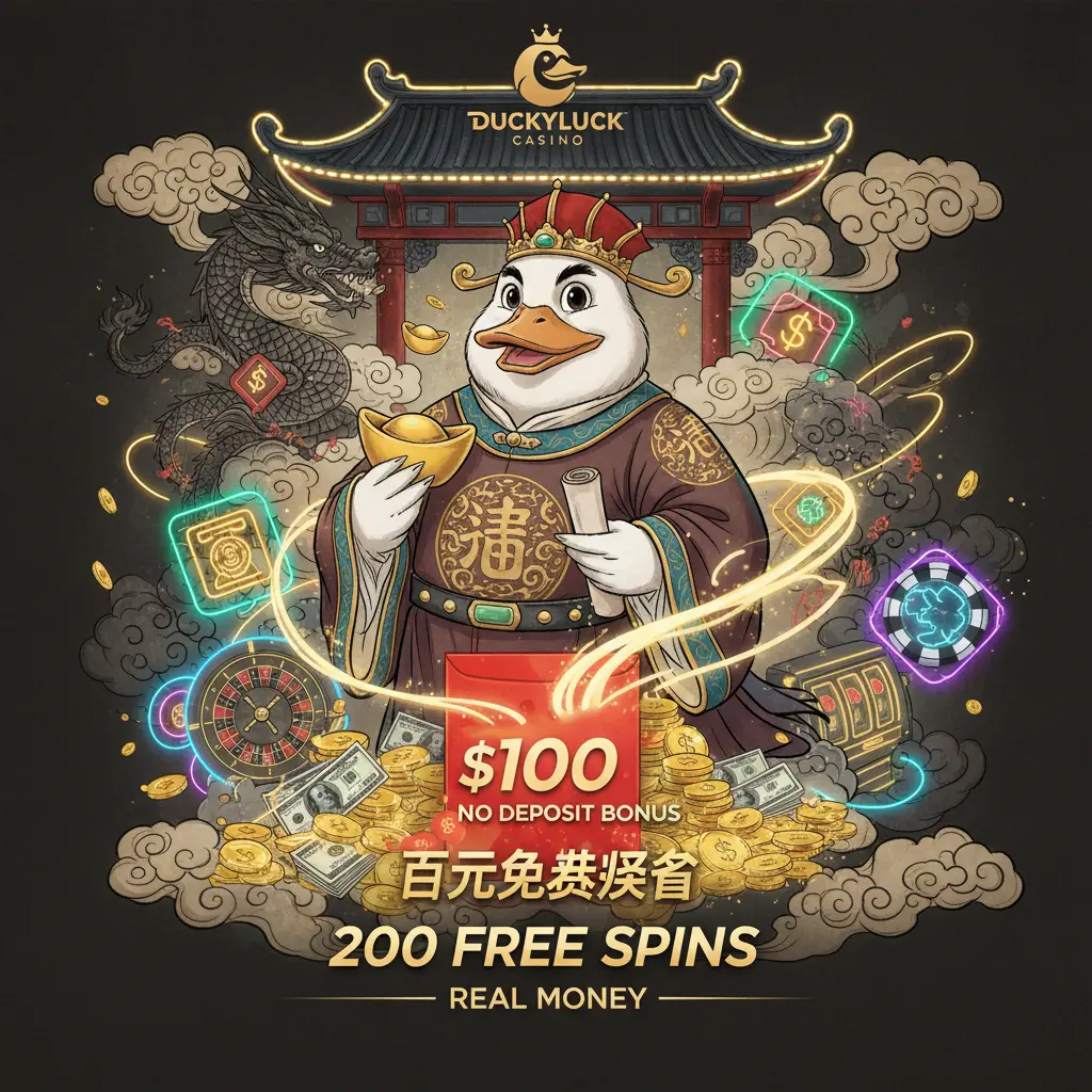 $100 no deposit bonus 200 free spins real money - DuckyLuck